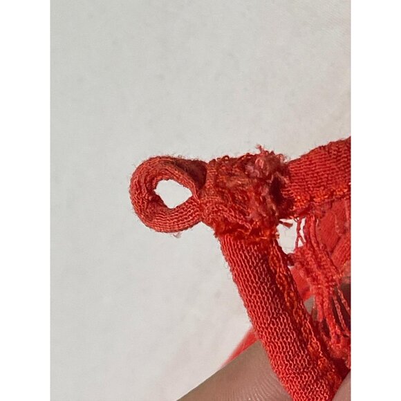 decree sleeveless romper pink lace button on back elastic rayon medium READ - Picture 15 of 15